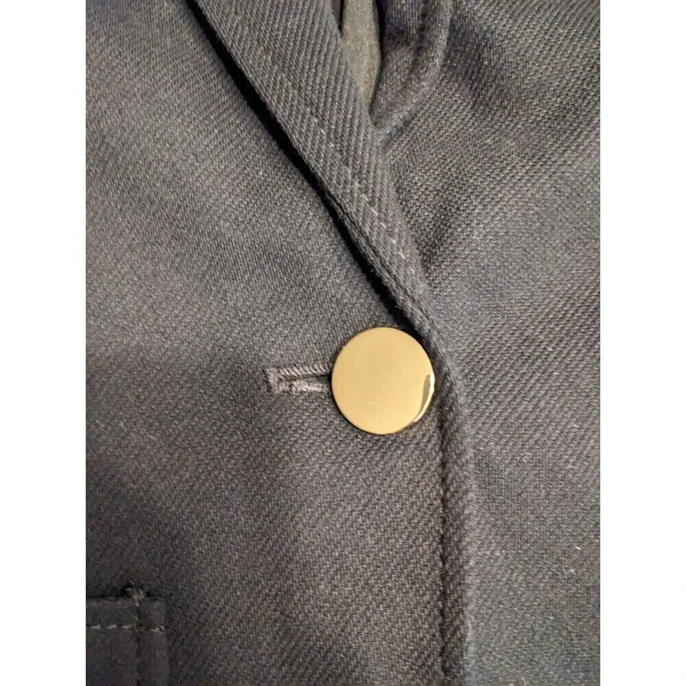 LOFT Women's One Button Blazer Suit Jacket Black Size 00 Petite‎